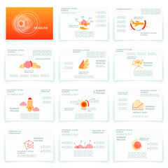 Elements for business data visualization, Modern infographic design, vector set templates
