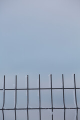 Wire fence. Background from a lattice close-up.