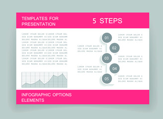 Elements for business data visualization, Modern infographic design, vector set templates