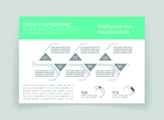 Elements for business data visualization, Modern infographic design, vector set templates
