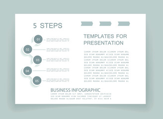 Elements for business data visualization, Modern infographic design, vector set templates