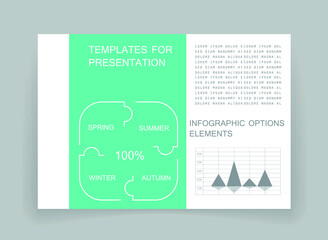 Elements for business data visualization, Modern infographic design, vector set templates