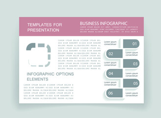Elements for business data visualization, Modern infographic design, vector set templates
