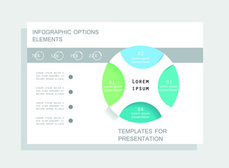 Elements for business data visualization, Modern infographic design, vector set templates