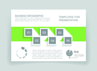 Elements for business data visualization, Modern infographic design, vector set templates