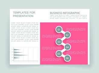 Elements for business data visualization, Modern infographic design, vector set templates
