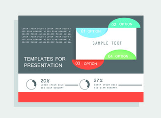 Elements for business data visualization, Modern infographic design, vector set templates