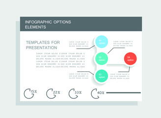 Elements for business data visualization, Modern infographic design, vector set templates