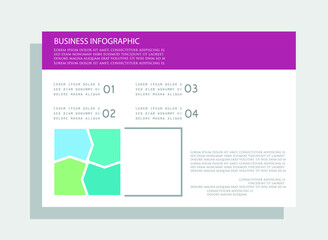 Elements for business data visualization, Modern infographic design, vector set templates