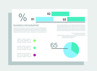 Elements for business data visualization, Modern infographic design, vector set templates