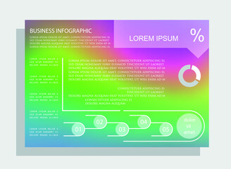 Naklejka premium Elements for business data visualization, Modern infographic design, vector set templates