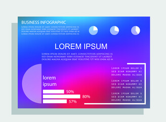 Elements for business data visualization, Modern infographic design, vector set templates