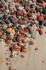 stone background on sea beach