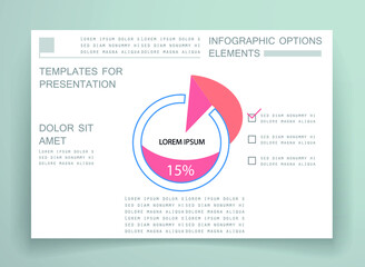 Elements for business data visualization, Modern infographic design, vector set templates