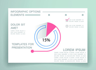 Elements for business data visualization, Modern infographic design, vector set templates