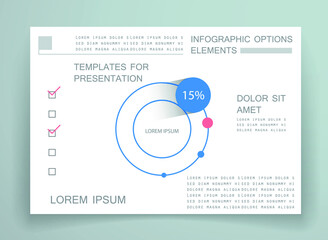 Elements for business data visualization, Modern infographic design, vector set templates