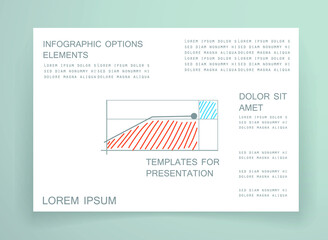 Elements for business data visualization, Modern infographic design, vector set templates