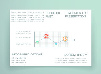 Elements for business data visualization, Modern infographic design, vector set templates