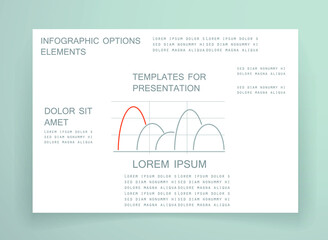 Elements for business data visualization, Modern infographic design, vector set templates
