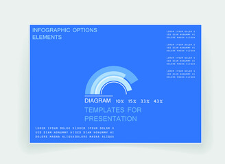 Elements for business data visualization, Modern infographic design, vector set templates