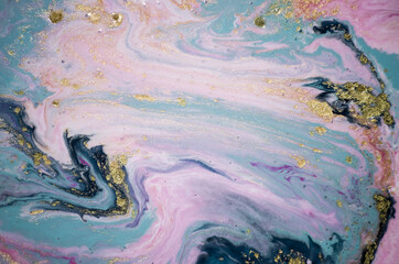 Fototapeta premium Pastel colors Natural Luxury. Marbleized effect. Ancient oriental drawing technique. Marble texture. Beautiful pattern. Oriental art. Marbling background. Romantic wallpaper.