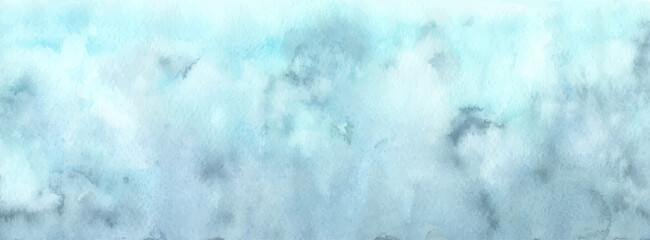 Abstract blue-green watercolor stains for background