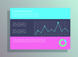 Elements for business data visualization, Modern infographic design, vector set templates