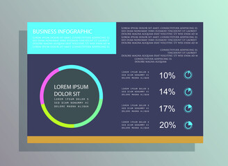 Elements for business data visualization, Modern infographic design, vector set templates