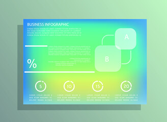 Elements for business data visualization, Modern infographic design, vector set templates