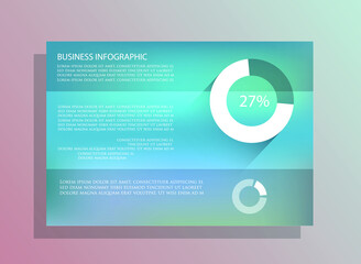 Elements for business data visualization, Modern infographic design, vector set templates