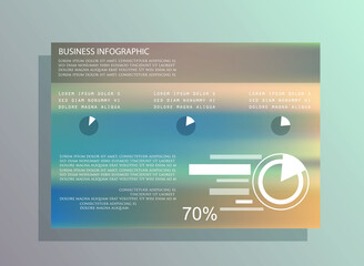 Elements for business data visualization, Modern infographic design, vector set templates