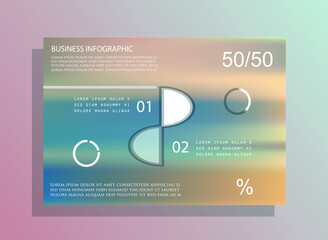 Elements for business data visualization, Modern infographic design, vector set templates