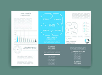 Elements for business data visualization, Modern infographic design, vector set templates