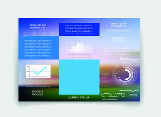 Elements for business data visualization, Modern infographic design, vector set templates