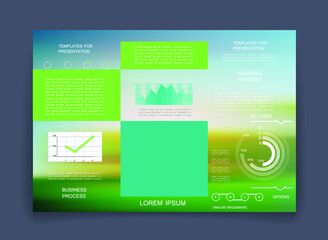 Elements for business data visualization, Modern infographic design, vector set templates