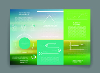 Elements for business data visualization, Modern infographic design, vector set templates