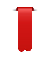 Price label ribbon. Sale promotion, shopping discount or store goods tag template. Hot price offers. Red sale label for black friday