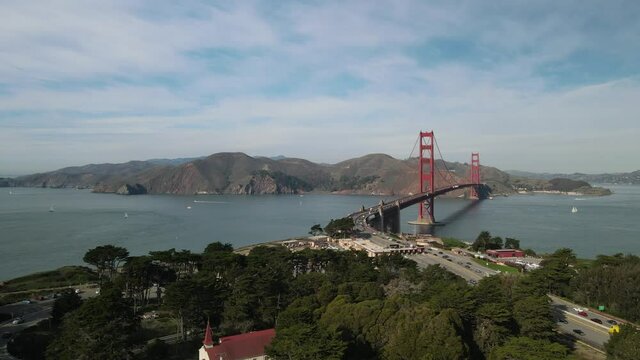 Golden Gate Bridge Right to Left