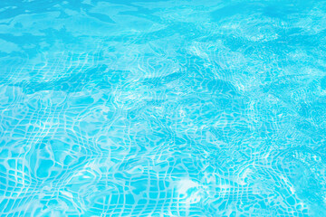 Fototapeta na wymiar Water surface in swimming pool. 
