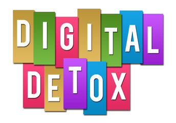Digital Detox Colorful Stripes Group 