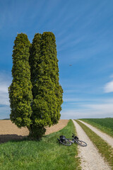 Einflugschneise, FJS-Flughafen München, Landschaft