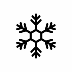 snowflake line icon vector