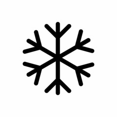 snowflake line icon vector