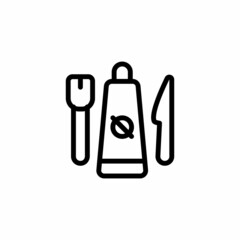 Space Food icon in vector. Logotype