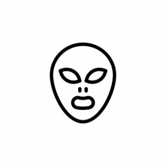 Alien icon in vector. Logotype