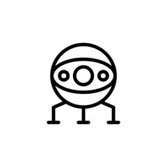 Alien car icon in vector. Logotype