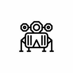 Space Module icon in vector. Logotype