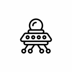 Flying Saucer icon in vector. Logotype