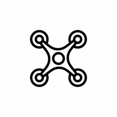 Drone icon in vector. Logotype