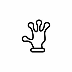 Alien Fingers icon in vector. Logotype